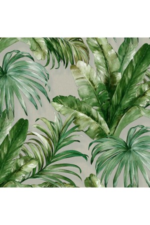 Adawall 4714 serıe | palm leaves and tropıcal jungle ınspıred duvar kağıdı (4714-3 gri)