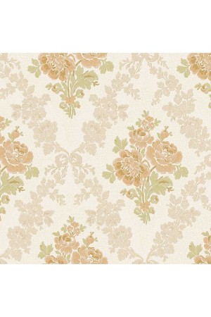 Adawall 5802 serıe | klasik çiçekli damask süslemelı duvar kağıdı (5802-1 : bej)