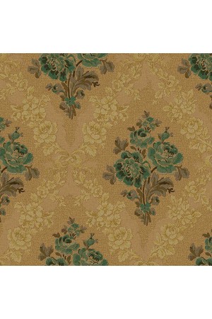 Adawall 5802 serıe | klasik çiçekli damask süslemelı duvar kağıdı (5802-5 : kahverengi)