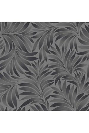 Adawall 7812 serıe | tropik stilize yapraklar desen duvar kağıdı ile duvar kağıdı (7812-4 : siyah, koyu, gri)